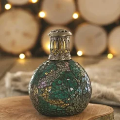 Ashleigh & Burwood Geurlamp Peacock Feather S blauw