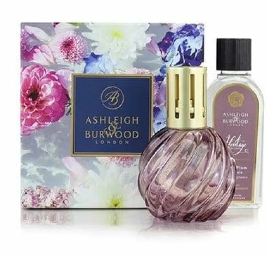 Ashleigh & Burwood Geurlamp Heritage Mauve en geurolie Velvet Plum & Cassis