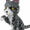 Balody 3D bouwset Grijs witte kat