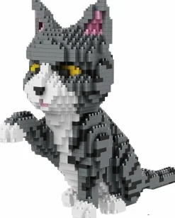 Balody 3D bouwset Grijs witte kat