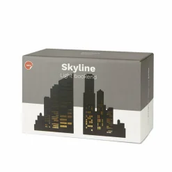 Balvi Boekensteun Skyline Lights zwart