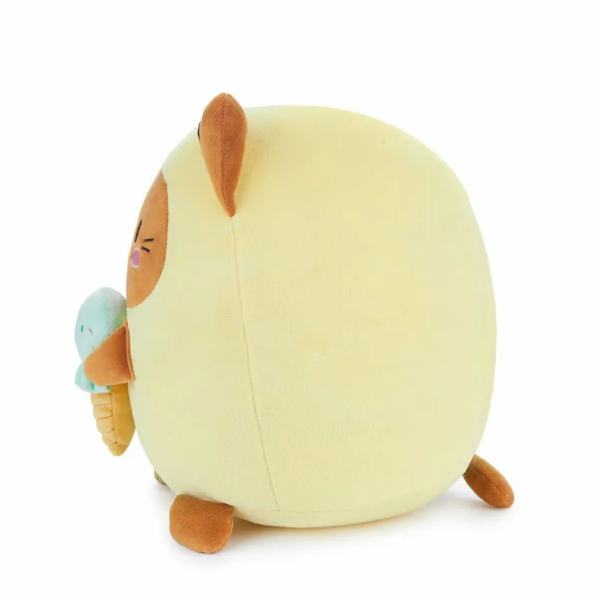 Balvi Katten kussen Fluffy Kawaii Minty Geel