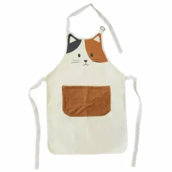 Balvi Keukenschort Kitty wit/bruin