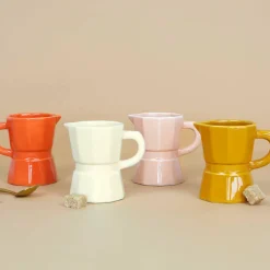 Balvi Koffiekop set Moka Caramel - 4 kleuren