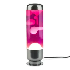 Balvi Lavalamp capsule roze/wit