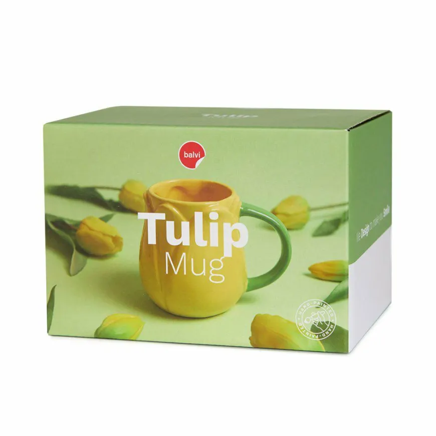 Balvi Mok Tulp geel keramiek