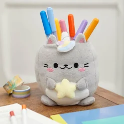 Balvi Pennenbakje Fluffy Kawaii Starry Grijs