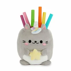 Balvi Pennenbakje Fluffy Kawaii Starry Grijs