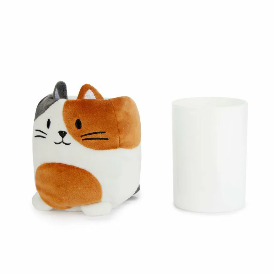 Balvi Pennenbakje Fluffy Kitty Calico velvet Multicolor