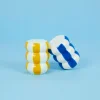 Balvi Peper en Zoutstel stel Floats geel/blauw ceramic