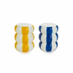 Balvi Peper en Zoutstel stel Floats geel/blauw ceramic