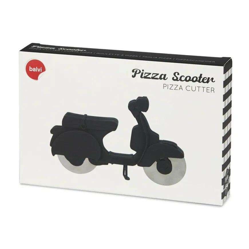 Balvi Pizzasnijder scooter zwart