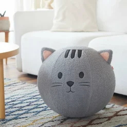 Balvi Poef Kitty grijs polyester