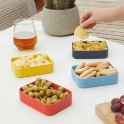 Balvi Snackbakjes set Conserverie - 4 kleuren