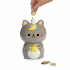 Balvi Spaarpot Kawaii Starry grijs
