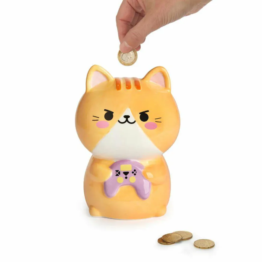 Balvi Spaarpot Kawaii Gamer oranje