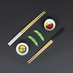 Balvi Sushi set Oishii wit/zwart keramiek