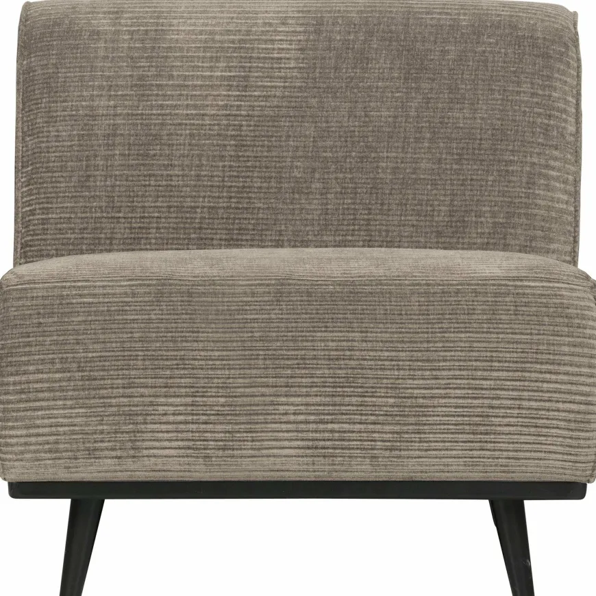 BePureHome Statement 1-zits element brede platte rib clay