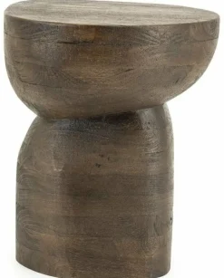 By Boo Bijzettafel Cobble mango organisch – bruin