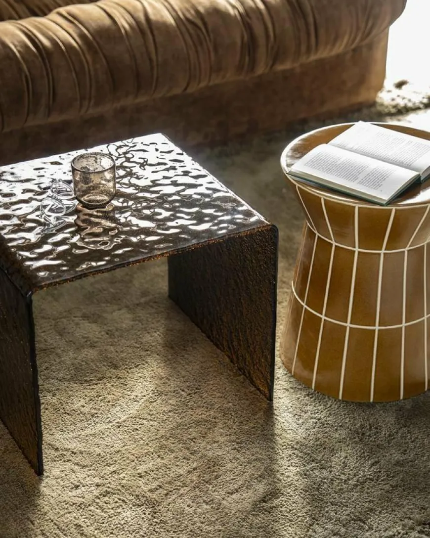 By Boo Bijzettafel Ripple glas