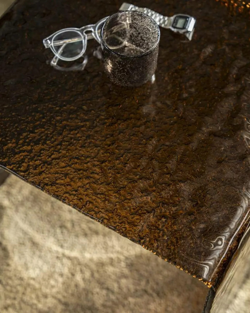 By Boo Bijzettafel Ripple glas