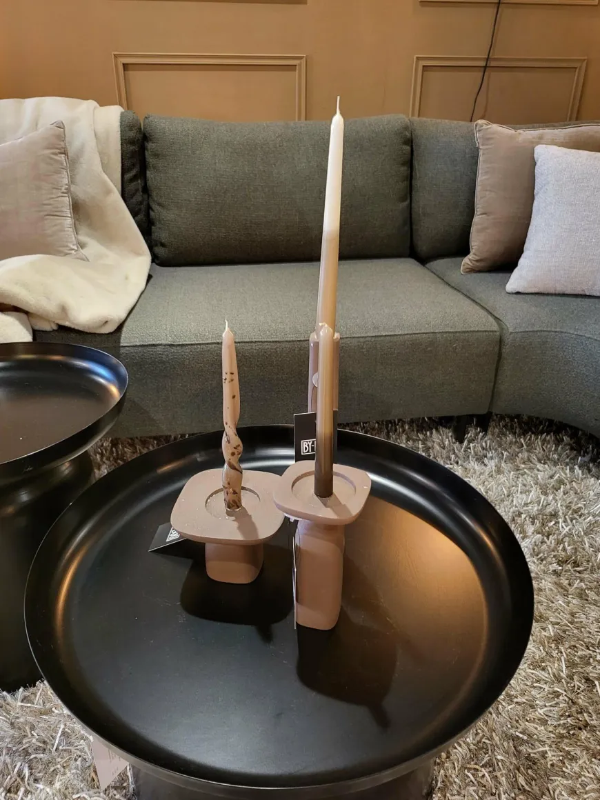 By Boo Candle holder Squand large - beige