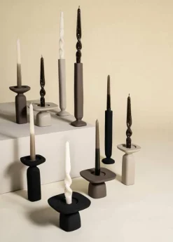 By Boo Candle holder Squand large - beige