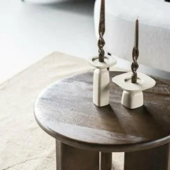 By Boo Candle holder Squand medium - beige