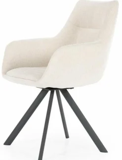 By Boo Eettafelstoel Bliss met armleuning - beige