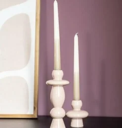 By Boo Kandelaar Barolo set van 2 metaal – oud roze