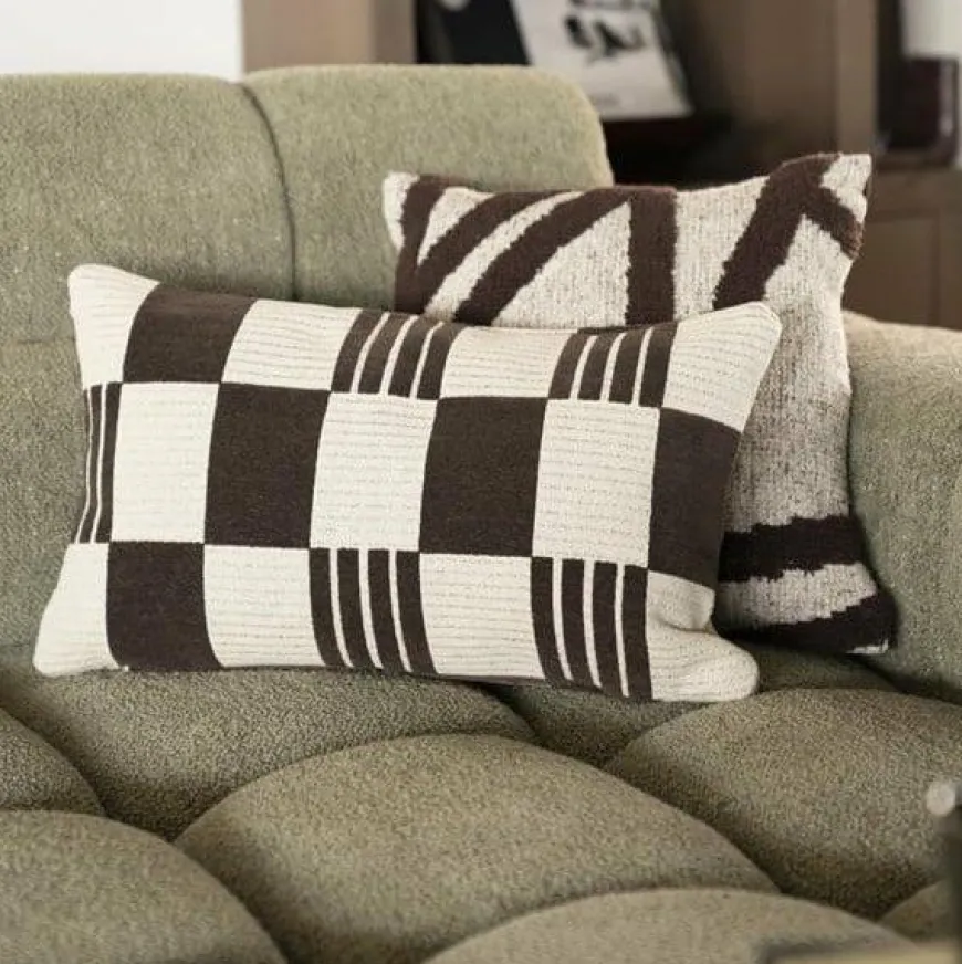 By Boo Kussen Twist 35x55 cm – bruin
