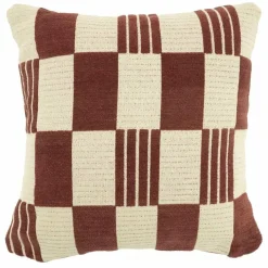 By Boo Kussen Twist 45x45 cm - burgundy
