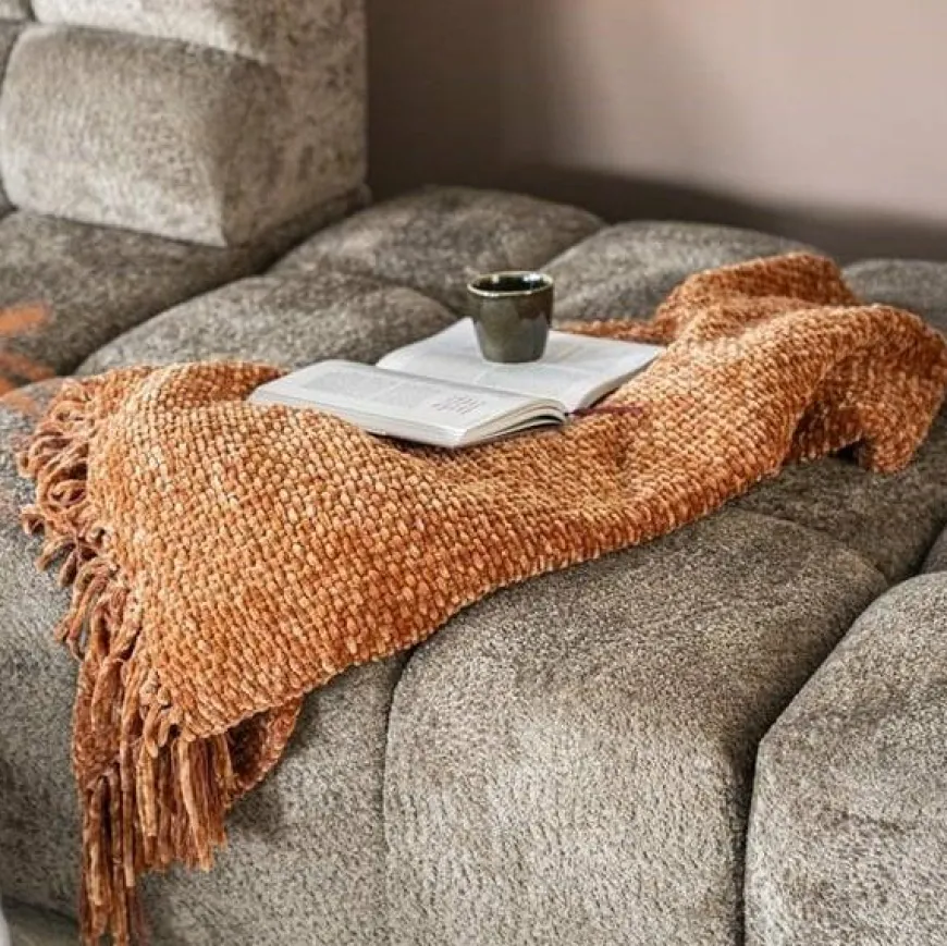 By Boo Plaid Hyde - terracotta