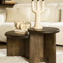 By Boo Salontafel Leoti medium – bruin