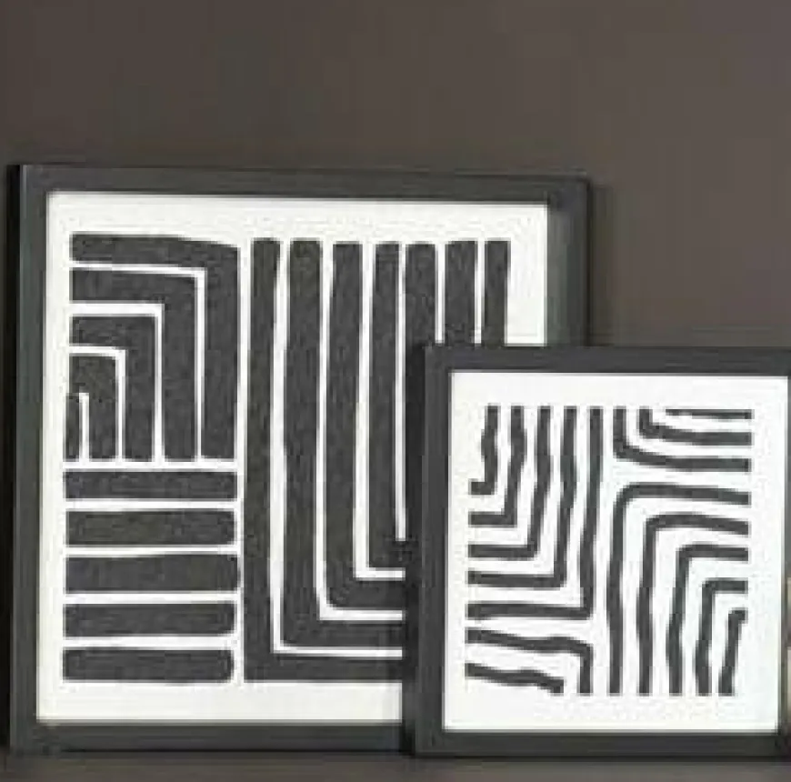 By Boo Schilderij Triq set of 2