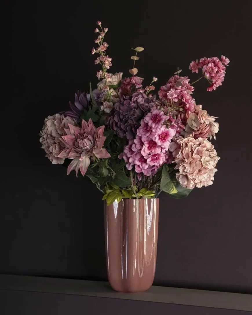 By Boo Vaas Flori – koraal rood