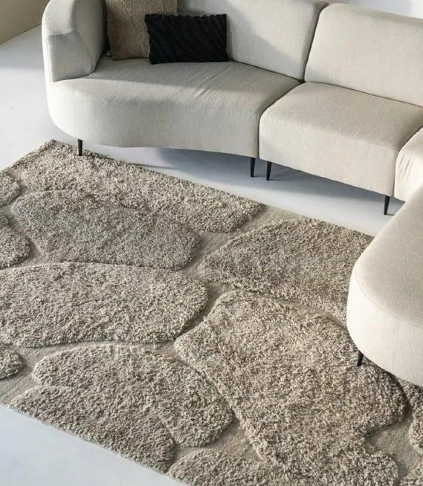 By Boo Vloerkleed Kala 200x300 cm - taupe