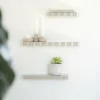 By Boo Wandplank Prinz set van 3 - taupe
