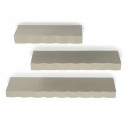By Boo Wandplank Prinz set van 3 - taupe