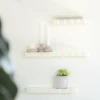 By Boo Wandplank Prinz set van 3 - beige