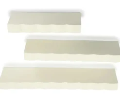 By Boo Wandplank Prinz set van 3 - beige
