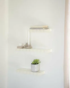 By Boo Wandplank Prinz set van 3 - beige