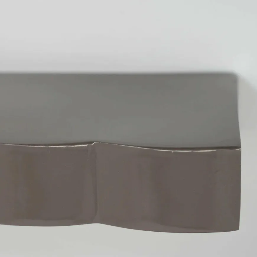 By Boo Wandplank Prinz set van 3- dark taupe