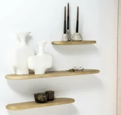 By Boo Wandplank Tre 2 mango 69 cm – naturel
