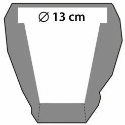 Candellana Bloempot beton Geometric 13 cm mat Zwart