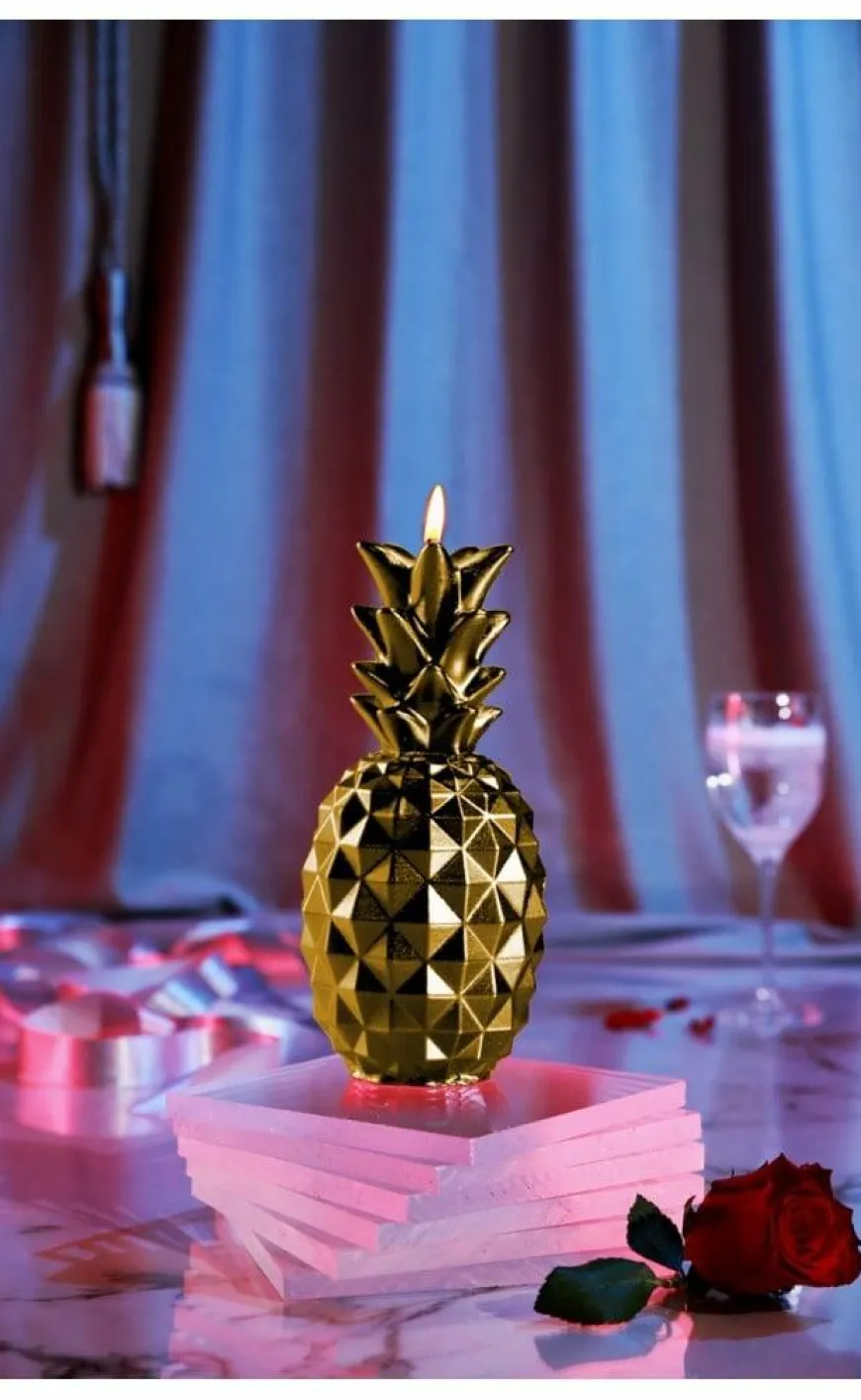 Candellana Kaars ananas goud