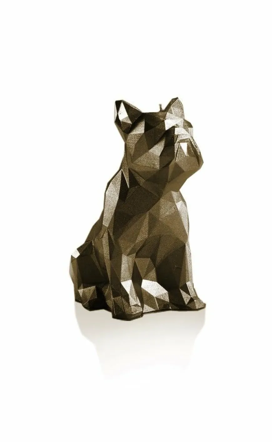 Candellana Kaars Bulldog antiek brass