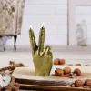 Candellana Kaars Hand Peace goud