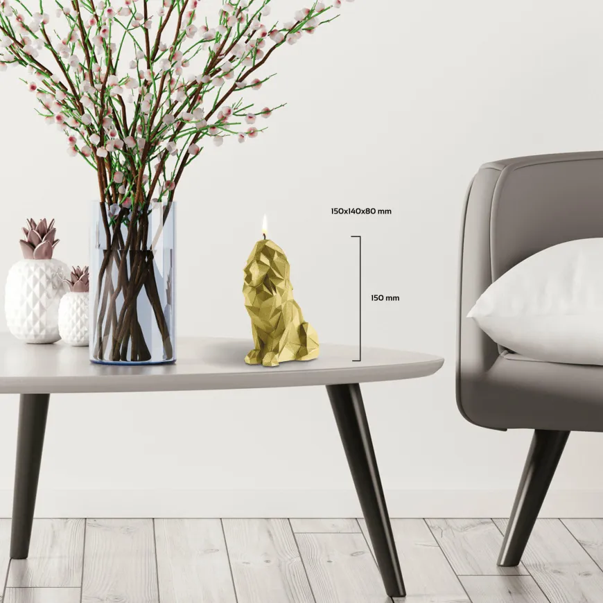Candellana Kaars leeuw goud