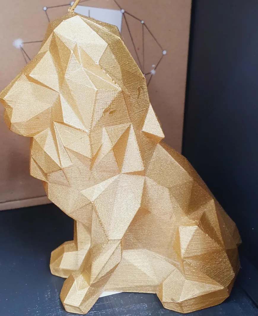 Candellana Kaars leeuw goud